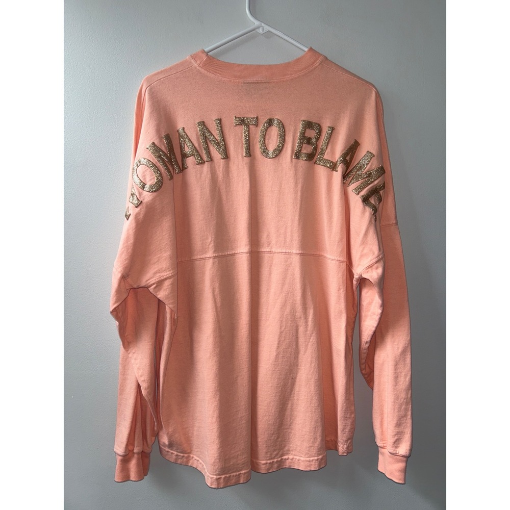 Spirit Jersey Margaritaville Pensacola Beach Woman To Blame Peach Shirt Medium